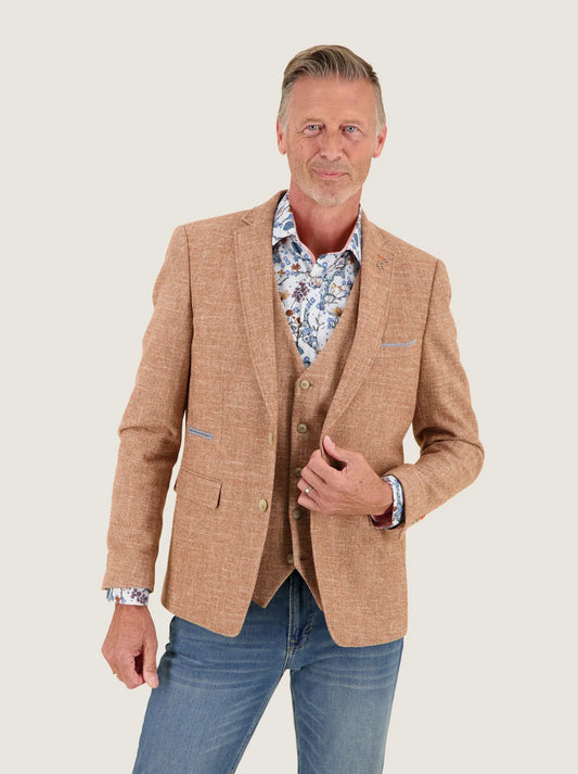 A Fish Named Fred Structure Blazer - Burnt Orange