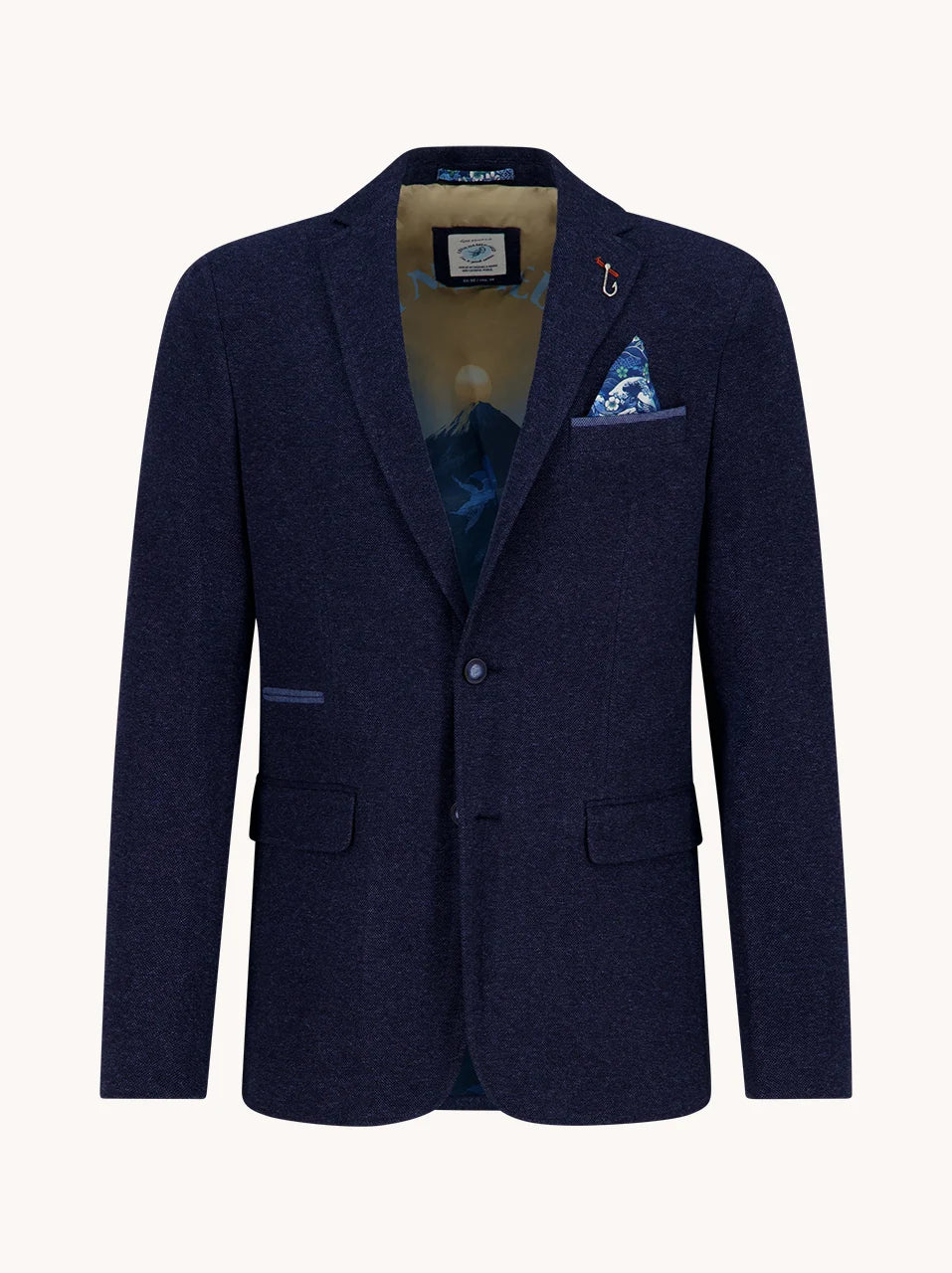 A Fish Named Fred Blazer Pique - Navy