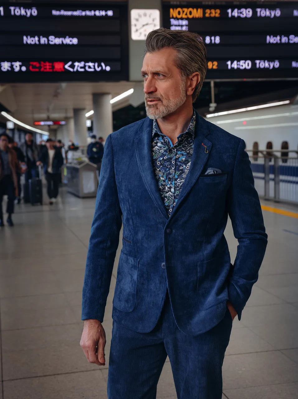 A Fish Named Fred Rib Blazer - Navy