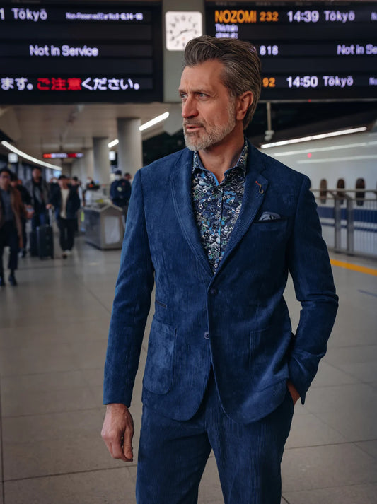 A Fish Named Fred Rib Blazer - Navy