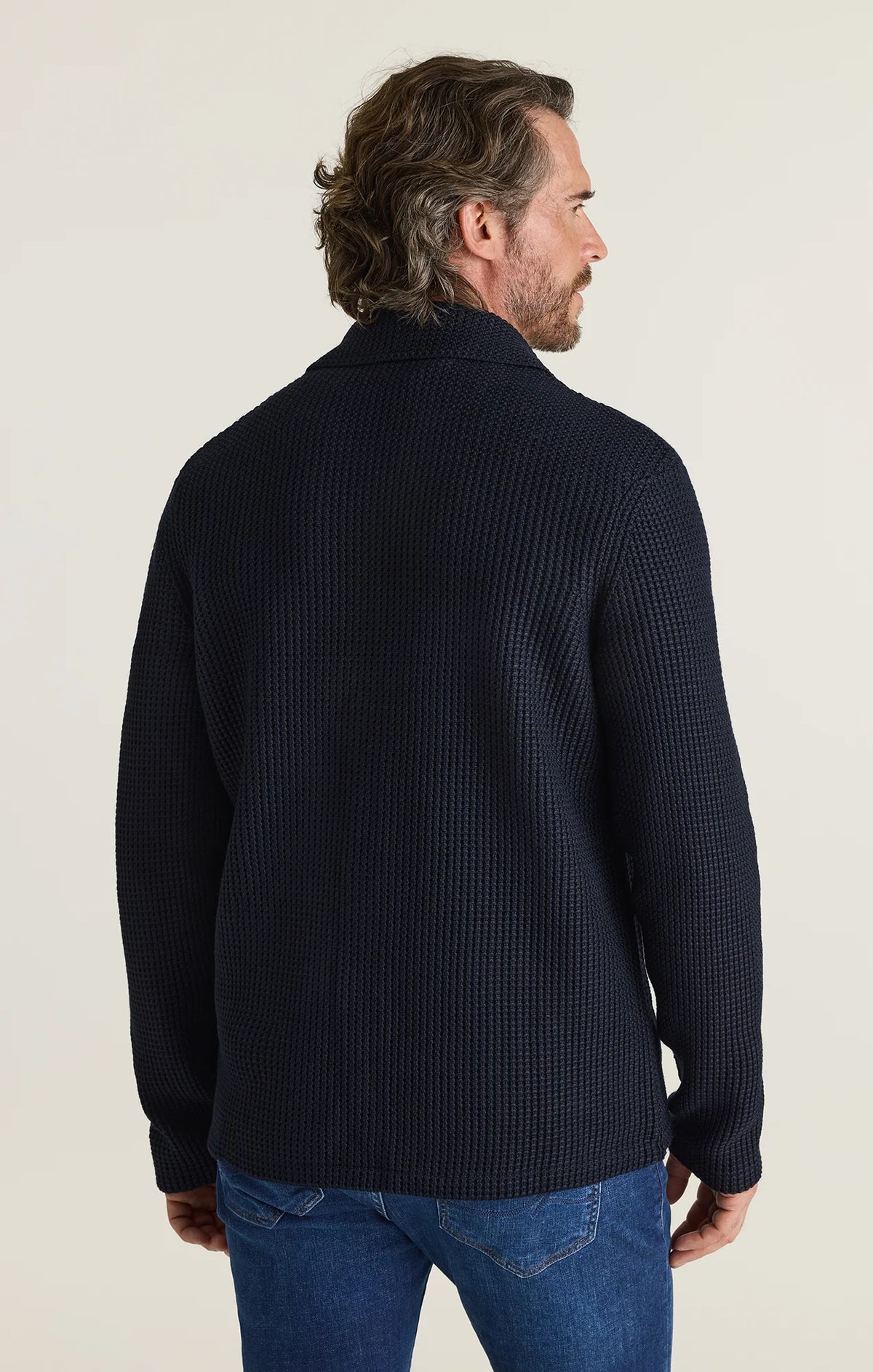 34 Heritage Birch Sweater Blazer - Navy
