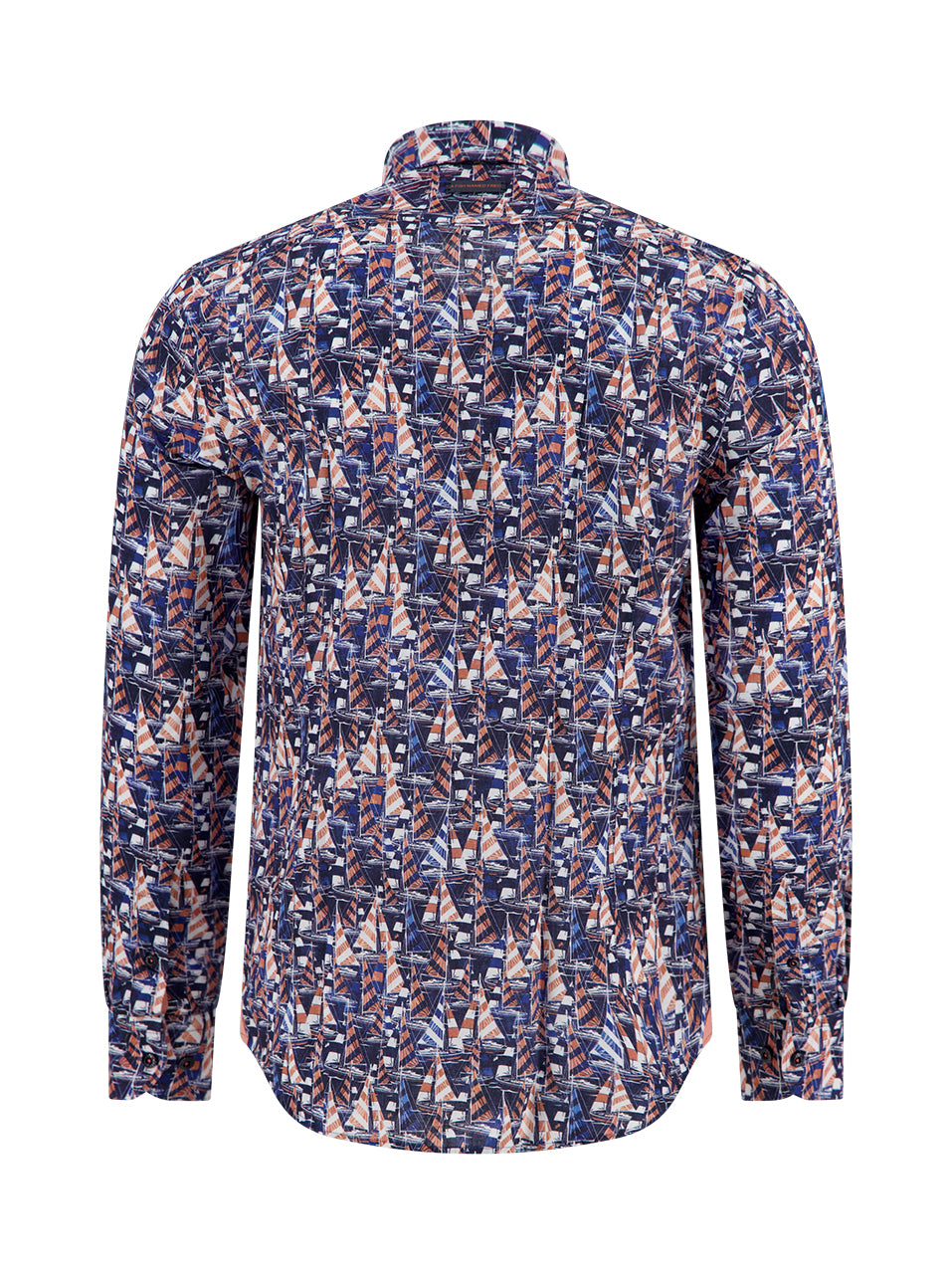 A Fish Named Fred Shirt LS Sailing Boats - Navy