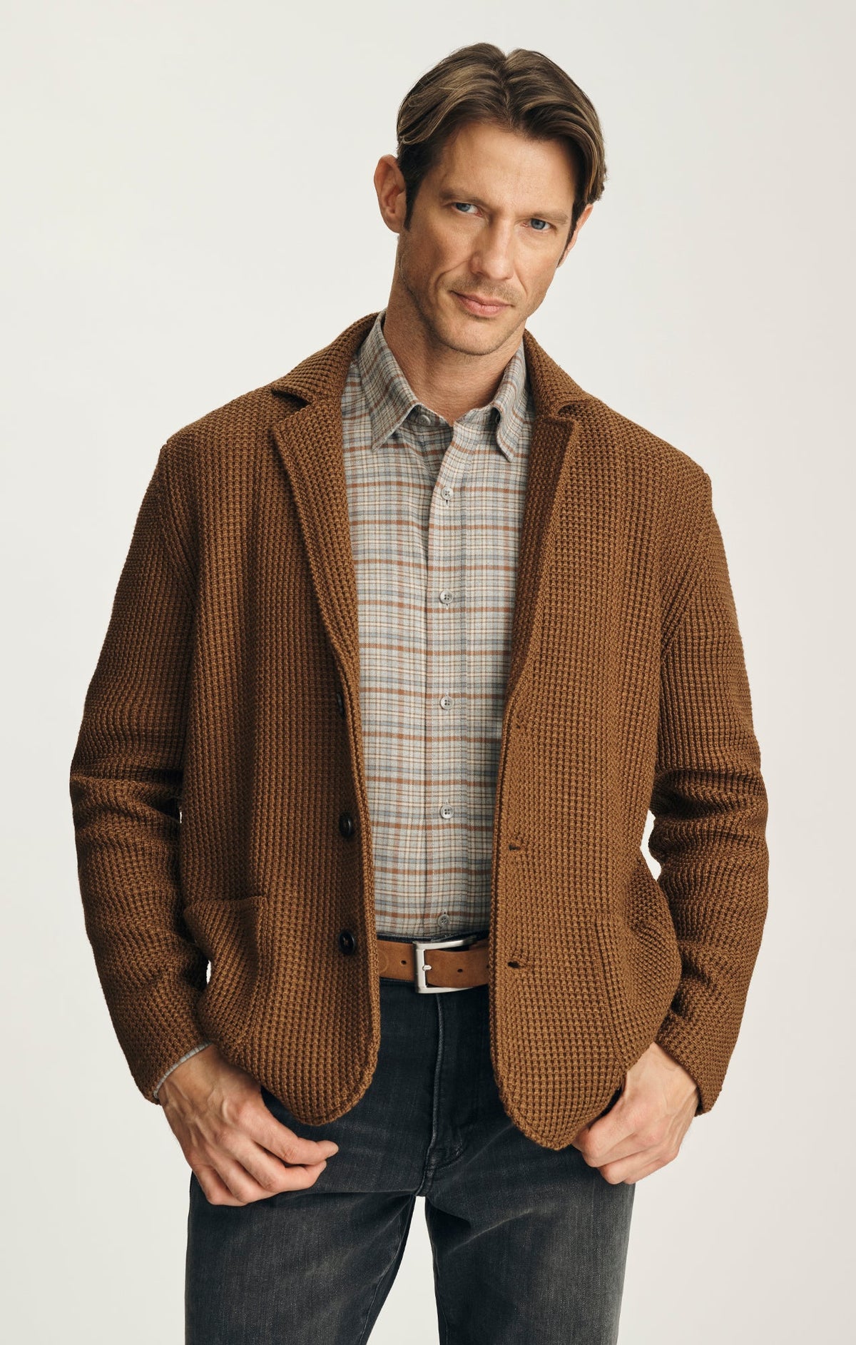 34 Heritage Birch Sweater Blazer - Terracotta