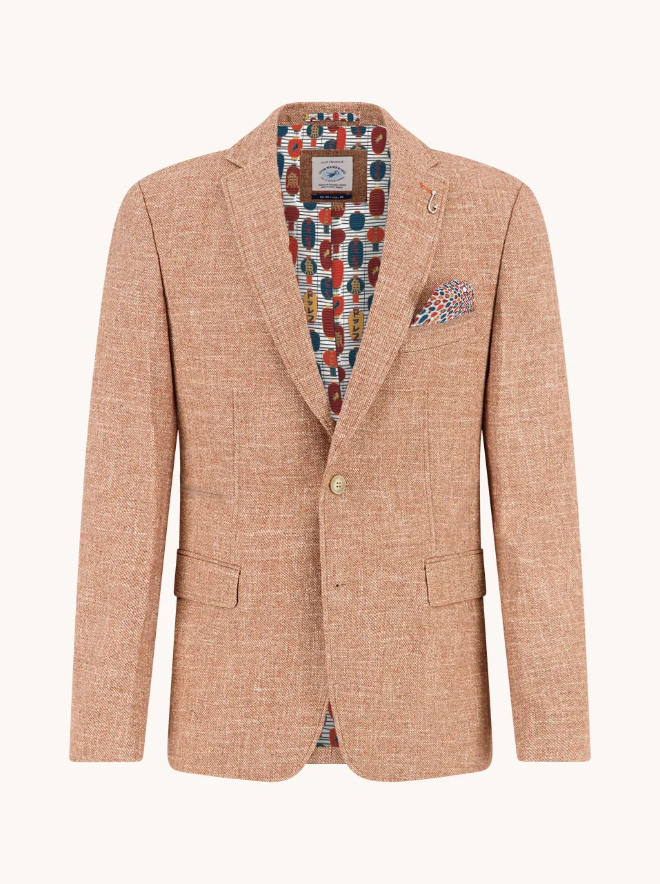 A Fish Named Fred Structure Blazer - Burnt Orange