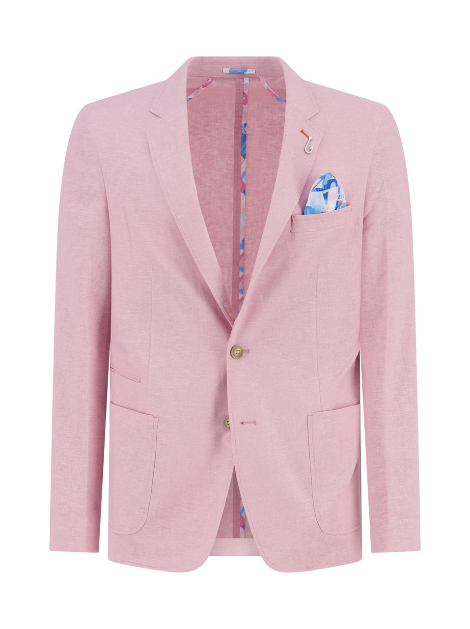 A Fish Named Fred Blazer Linen - Rose Pink