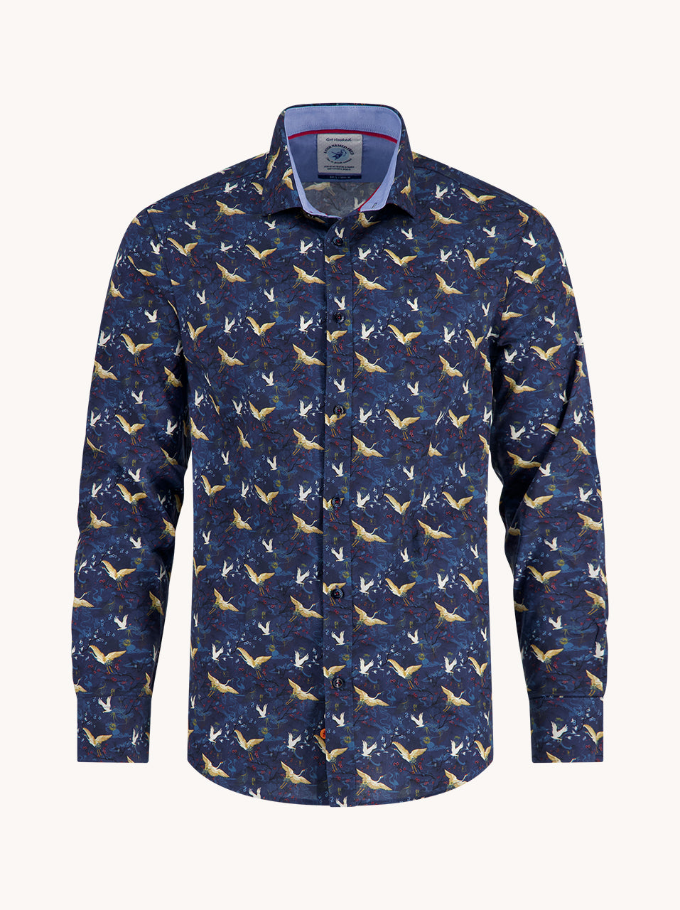 A Fish Named Fred Shirt LS Crane Sky Night - Sky Blue
