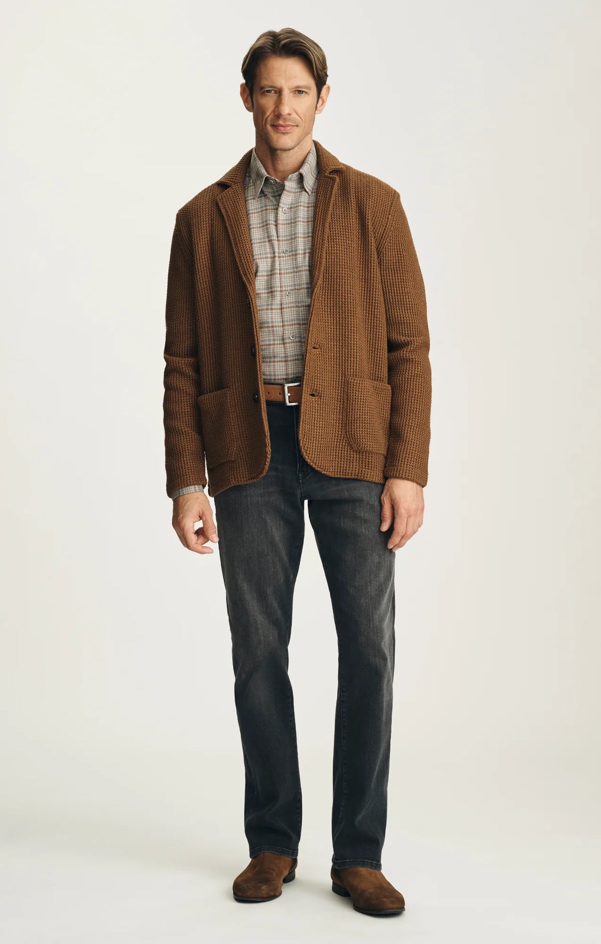 34 Heritage Birch Sweater Blazer - Terracotta