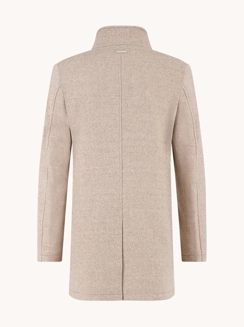 A Fish Named Fred Funnel Neck Coat - Sand