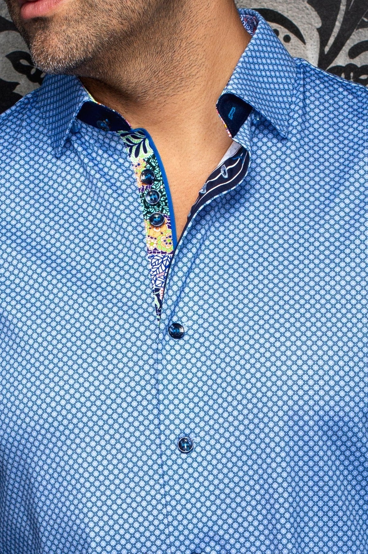 Au Noir LS Shirt Elvaris - Lt. Blue