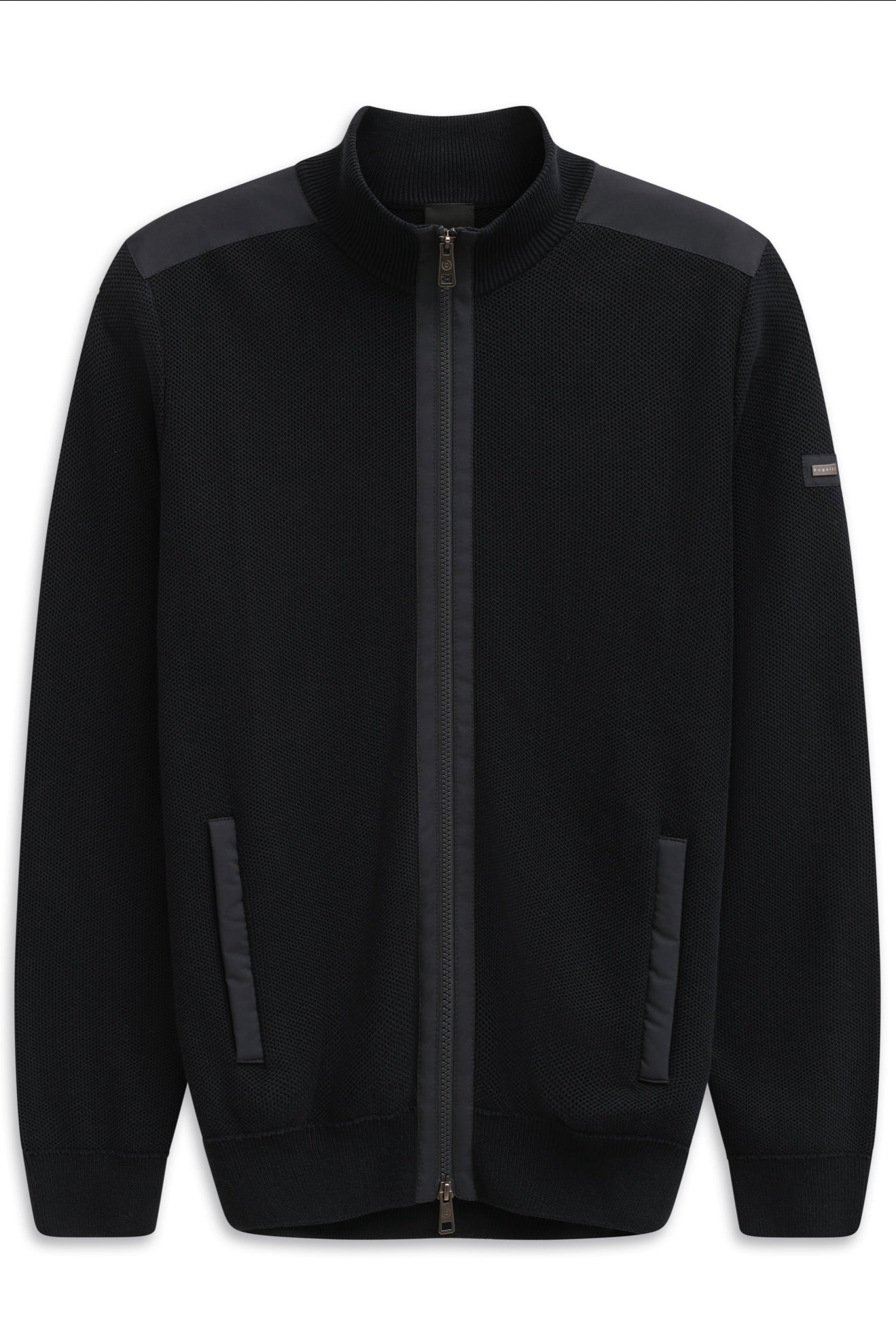 Bugatti Full Zip Knit Jacket - Navy