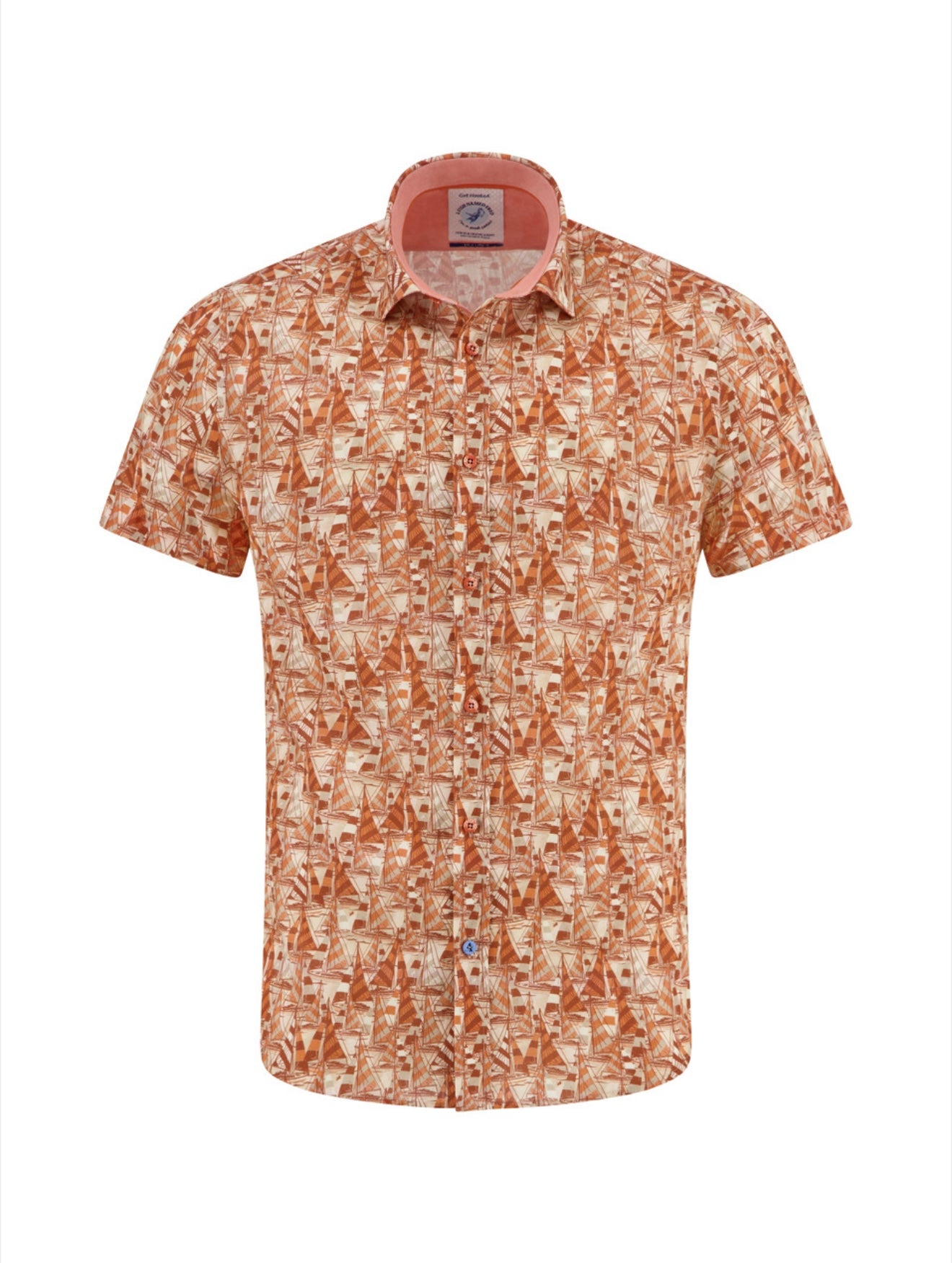 A Fish Named Fred Shirt SS Sailing Boats - Peach