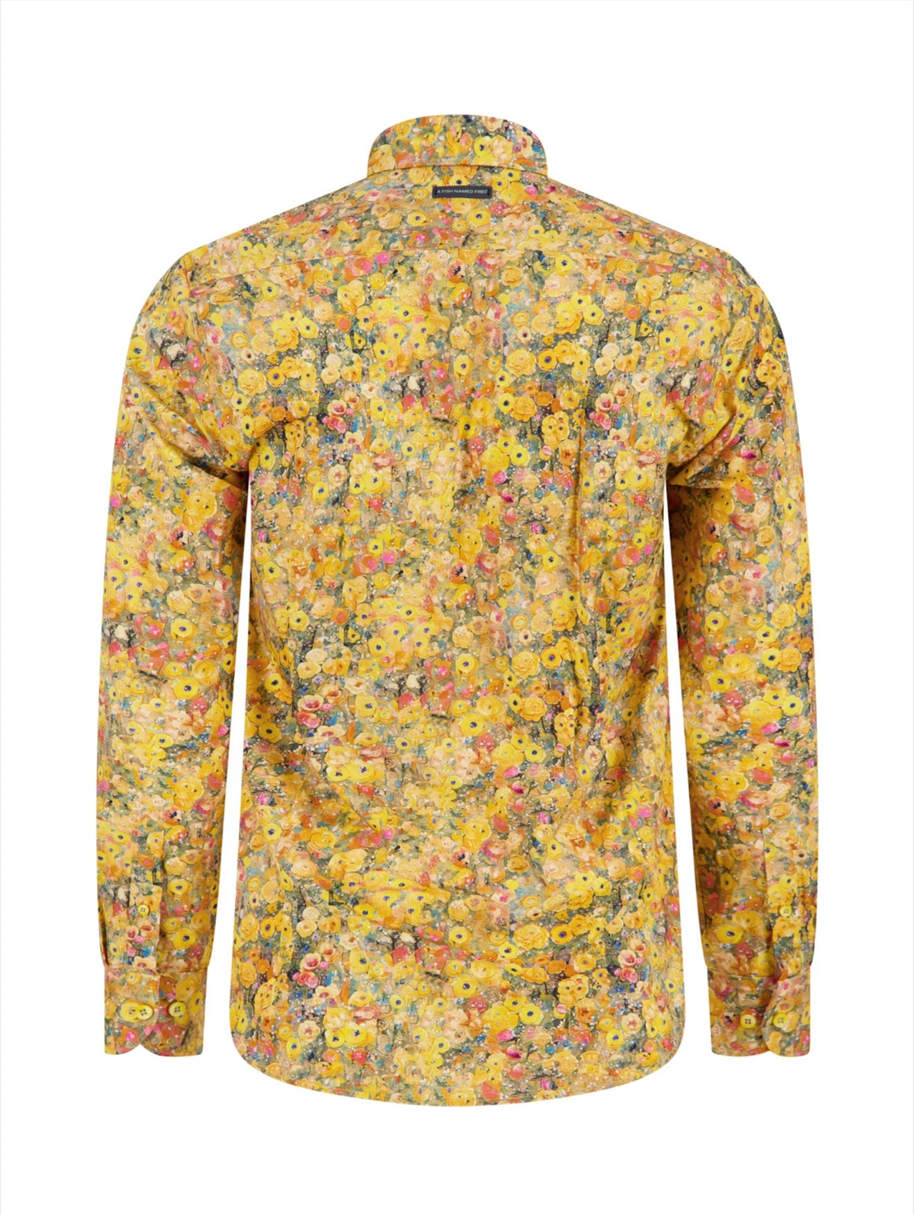 A Fish Named Fred Shirt LS Klimt Flower - Yellow