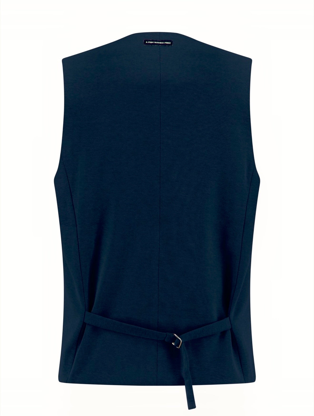 A Fish Named Fred Waistcoat Pique - Navy