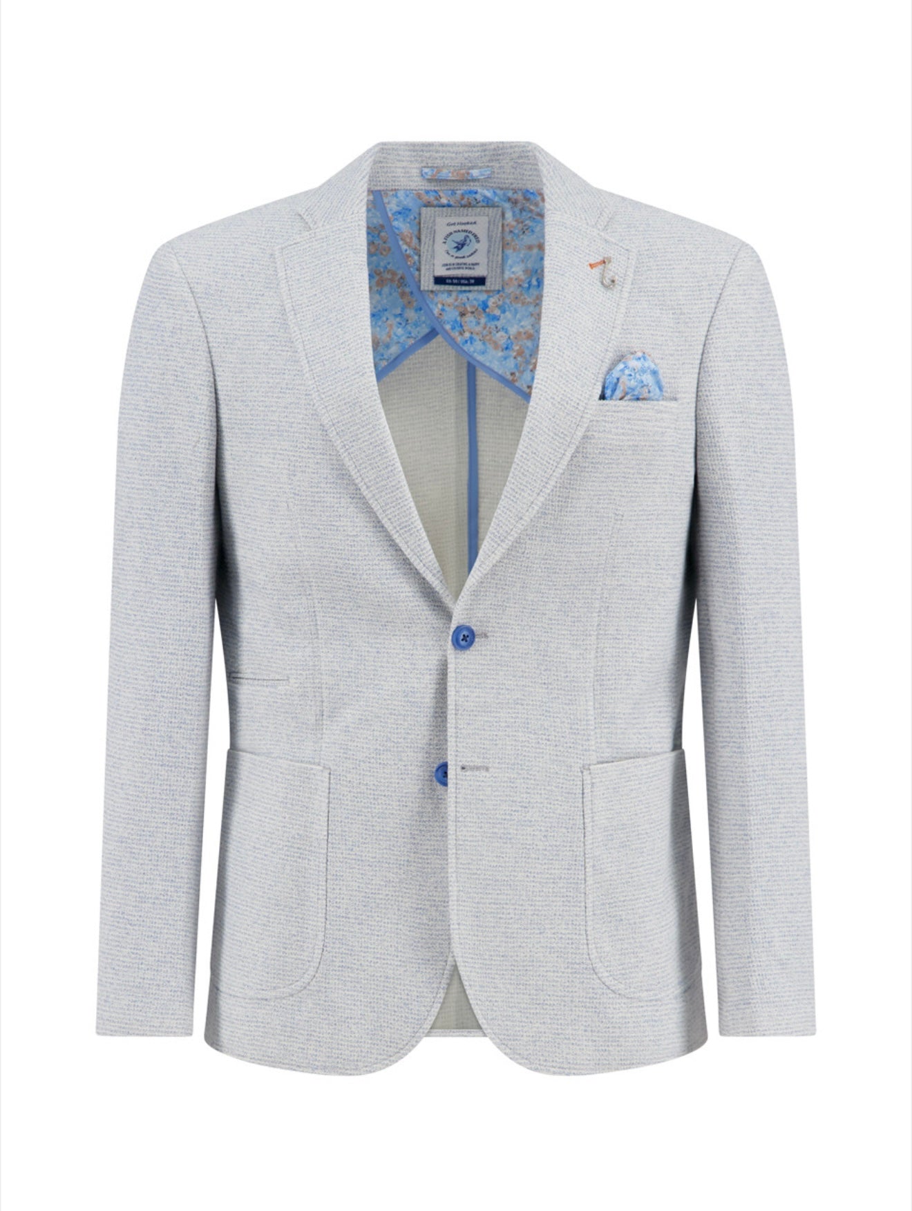 A Fish Named Fred Blazer Boucle - Light Blue