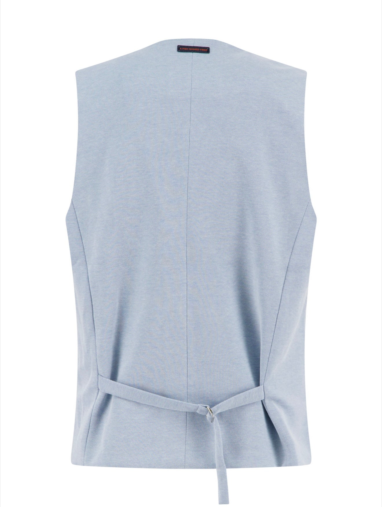 A Fish Named Fred Waistcoat Pique - Light Blue