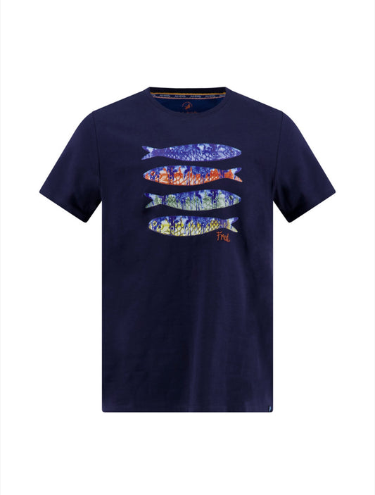 A Fish Named Fred Shirt T Shirt - Print Navy