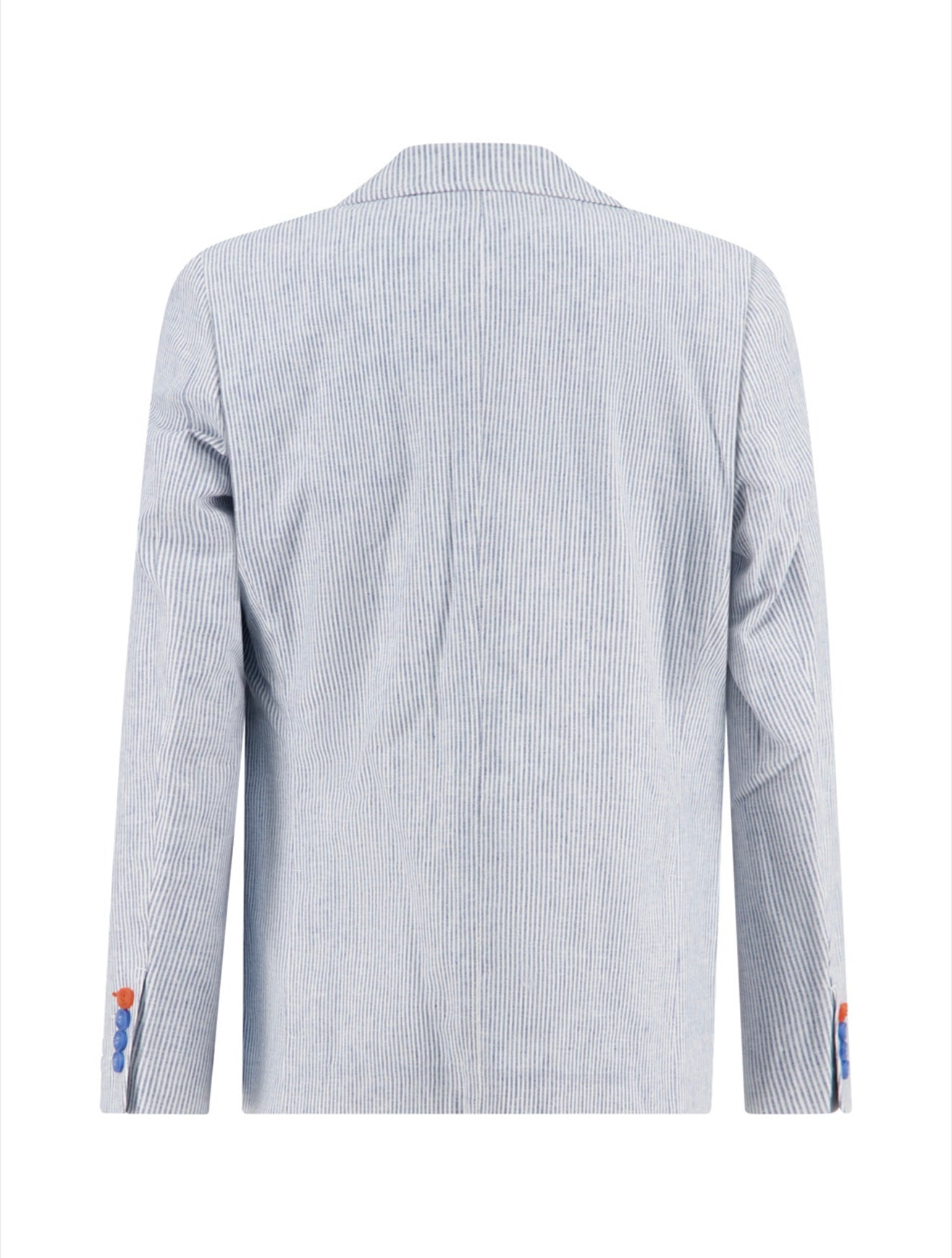 A Fish Named Fred Blazer Linen Stripe - Cobalt