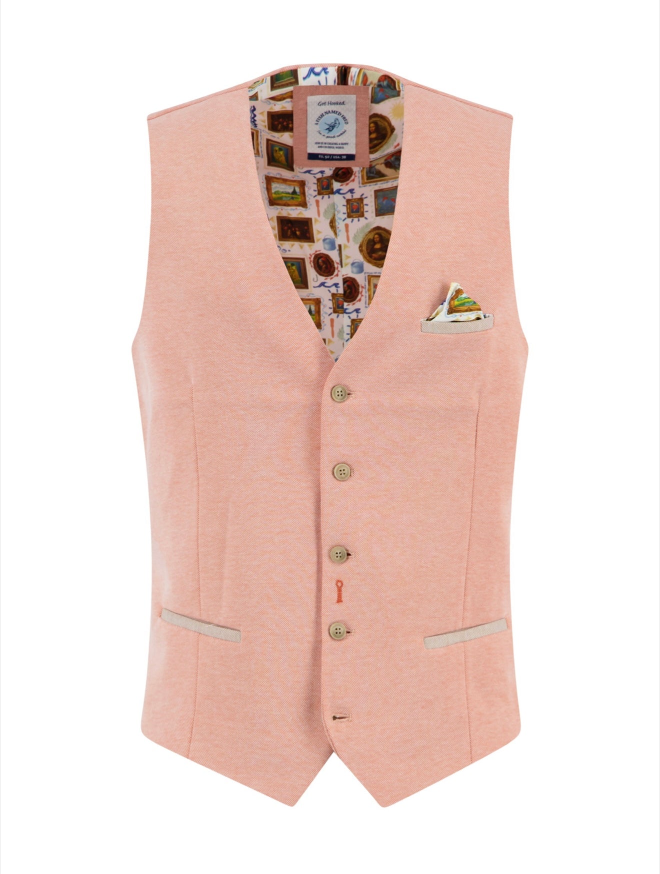 A Fish Named Fred Waistcoat - Orange