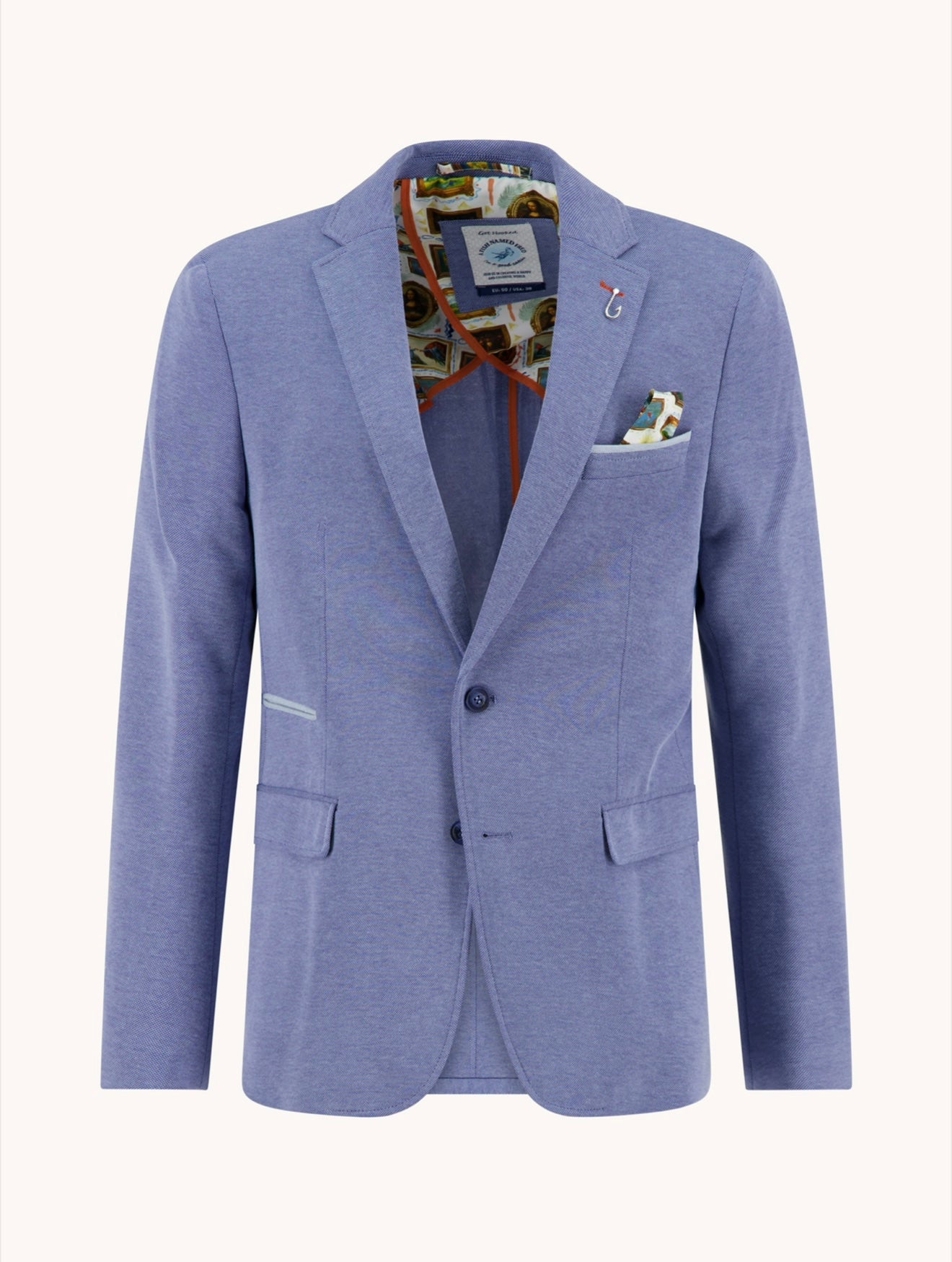 A Fish Named Fred Blazer Pique - Jeans Blue