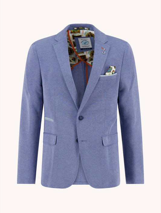 A Fish Named Fred Blazer Pique - Jeans Blue