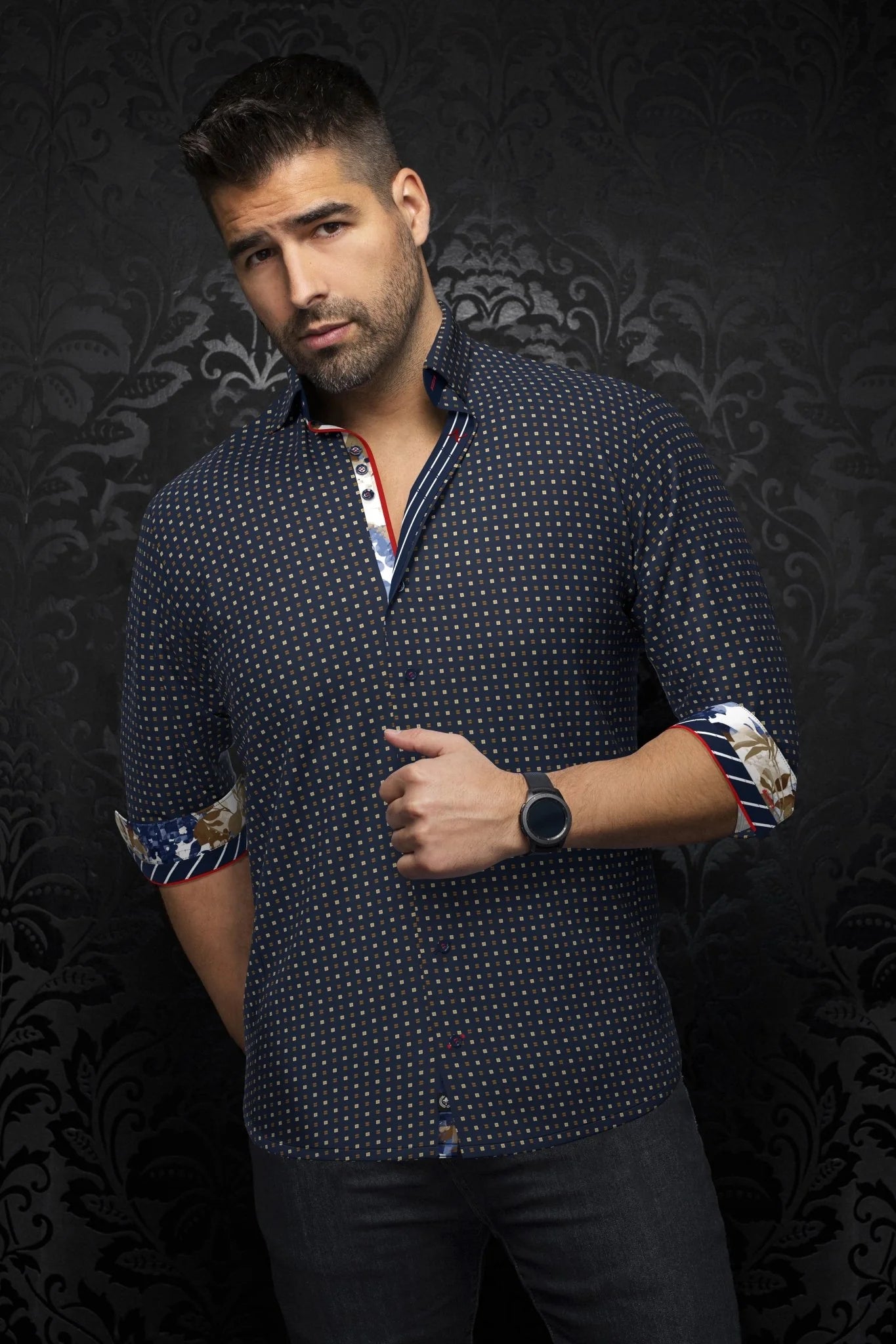 Au Noir LS Arlo - Navy Tobacco