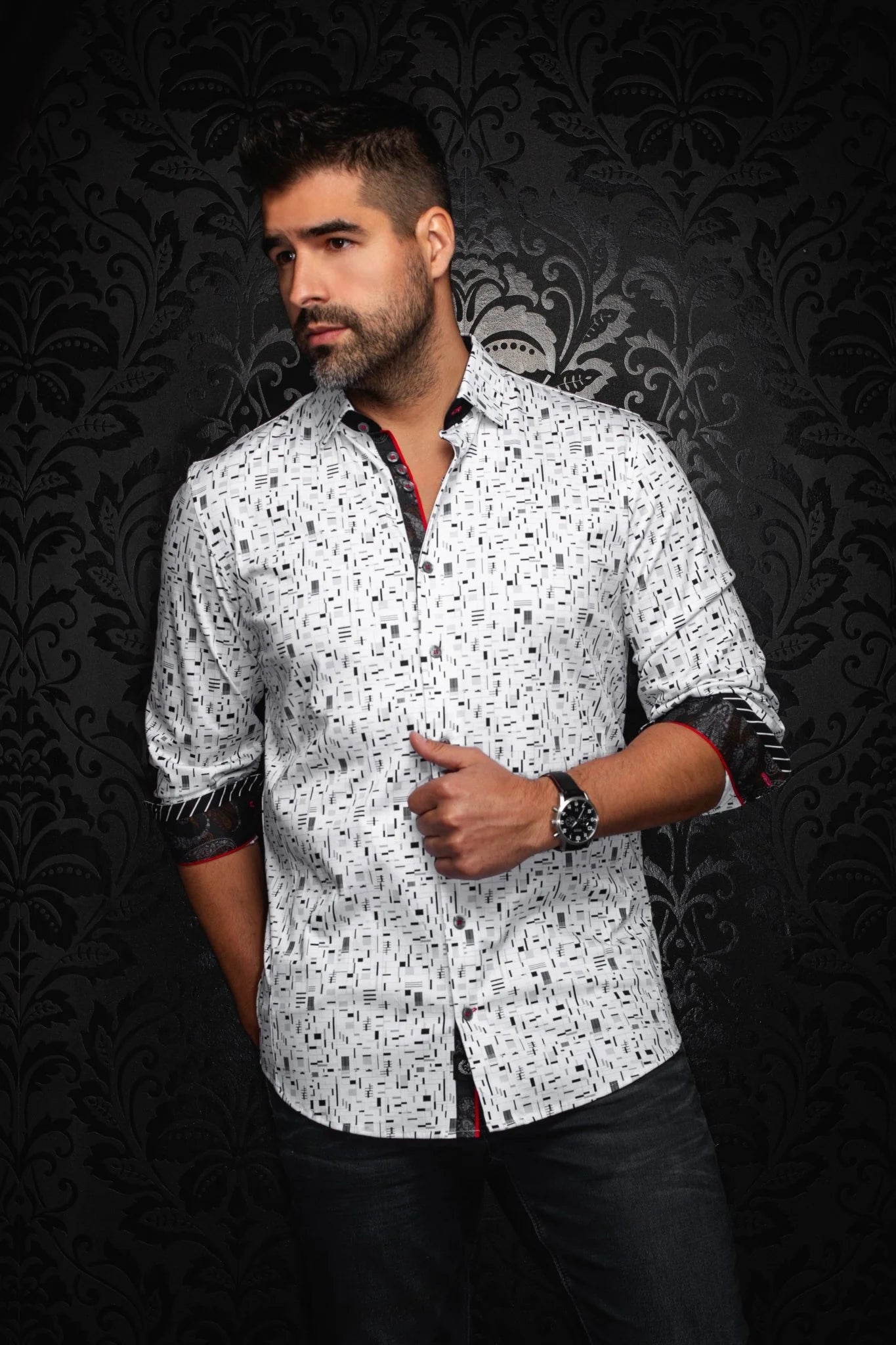 Au Noir LS Stratta - White