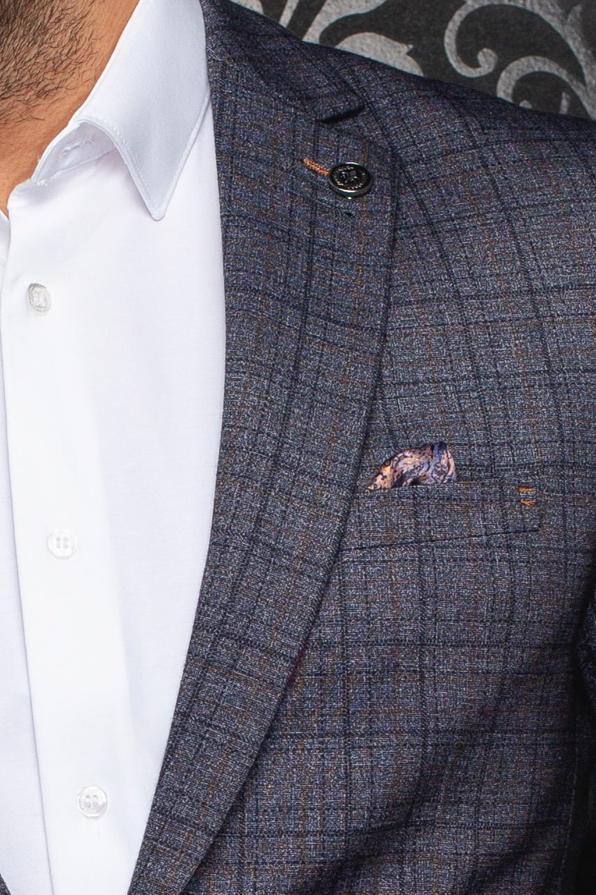 Au Noir Blazer Fiennes - Grey