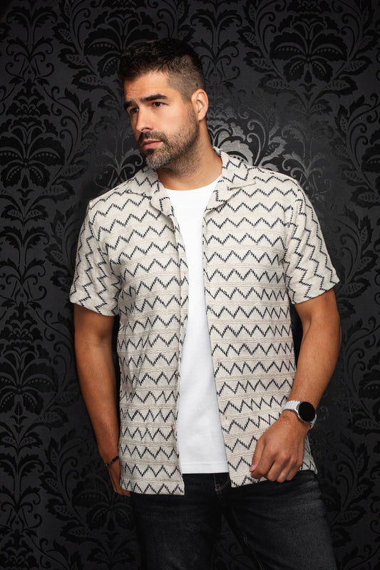 Au Noir SS Raj-T - Stone/Navy