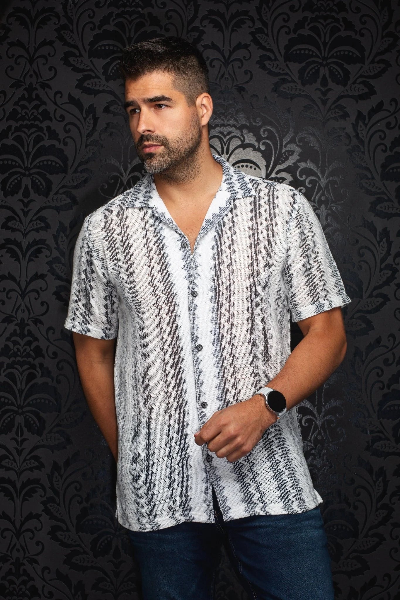 Au Noir SS Raj-T - White/Navy