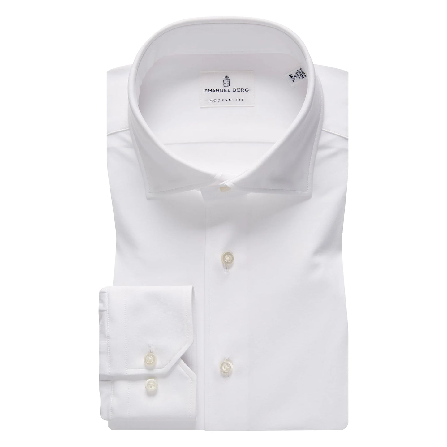 Emanuel Berg 4Flex Stretch Knit Shirt  - White