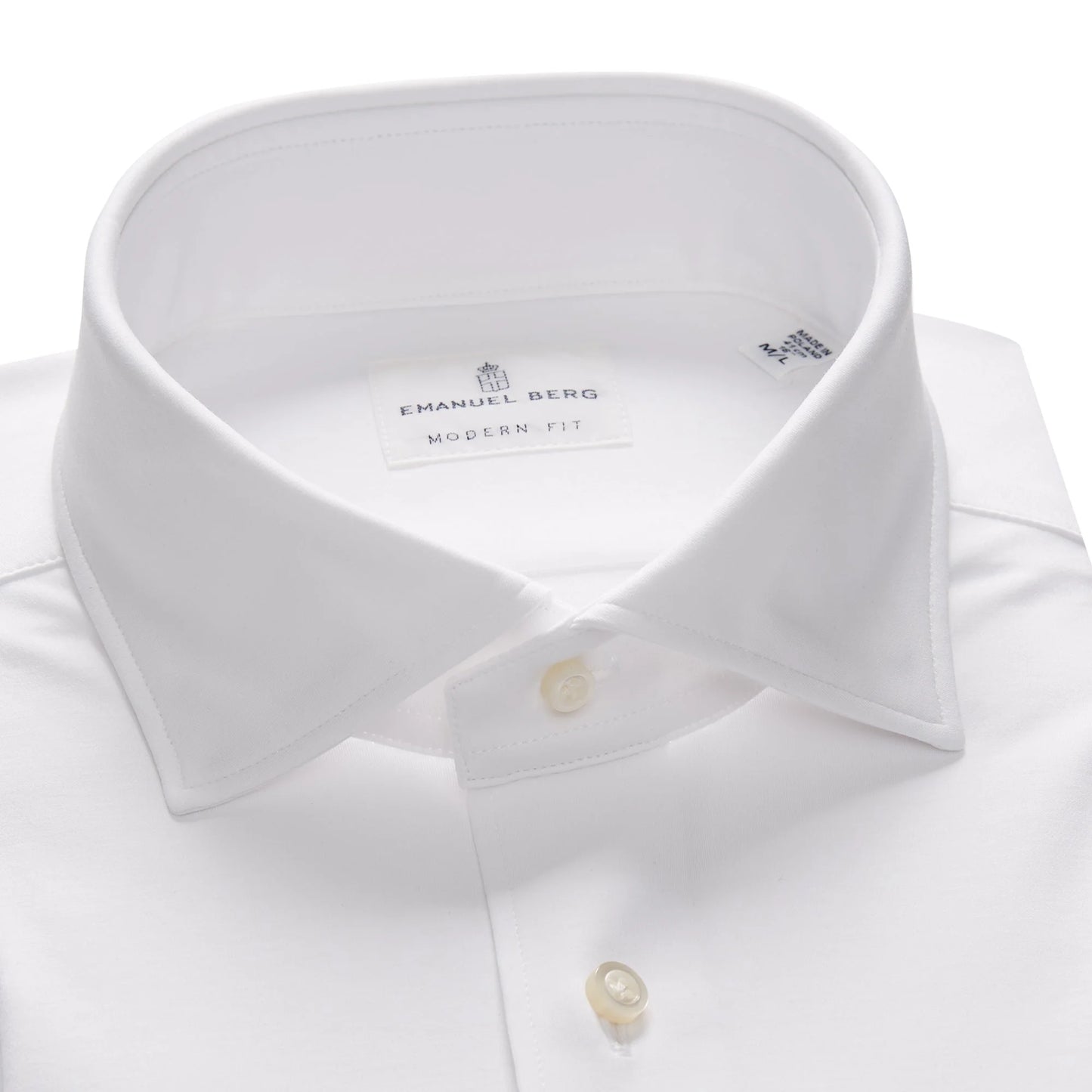 Emanuel Berg 4Flex Stretch Knit Shirt  - White