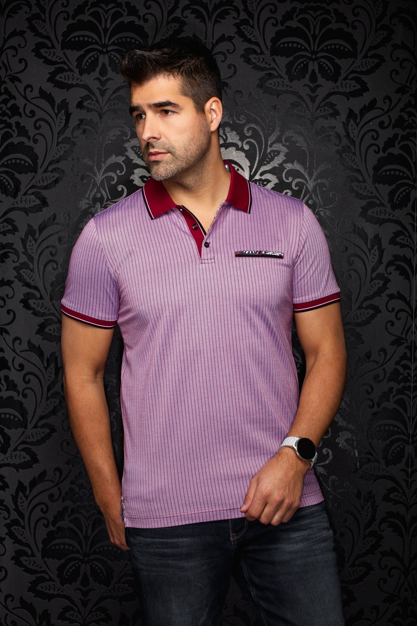 Au Noir SS Polo Zagora - Red