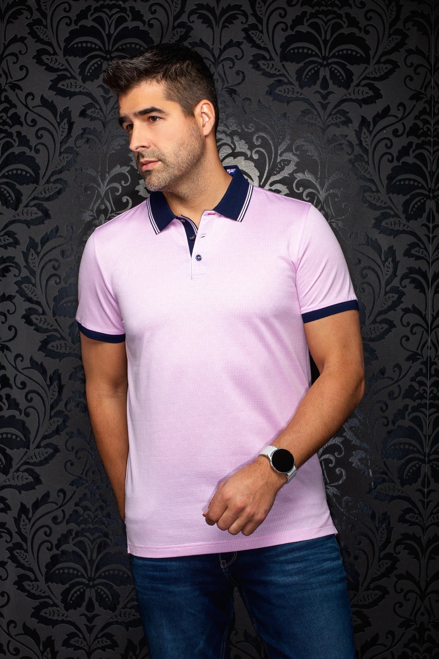 Au Noir SS Polo Puntagorda - Lt. Pink