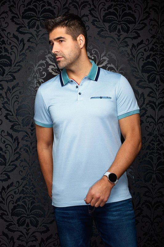 Au Noir SS Polo Mojave - Reef