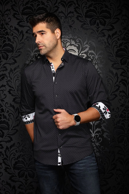 Au Noir LS Shirt Stonehill - Black