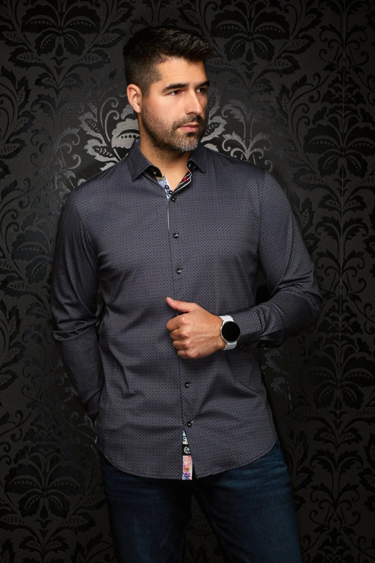 Au Noir LS Shirt Elvaris - Black