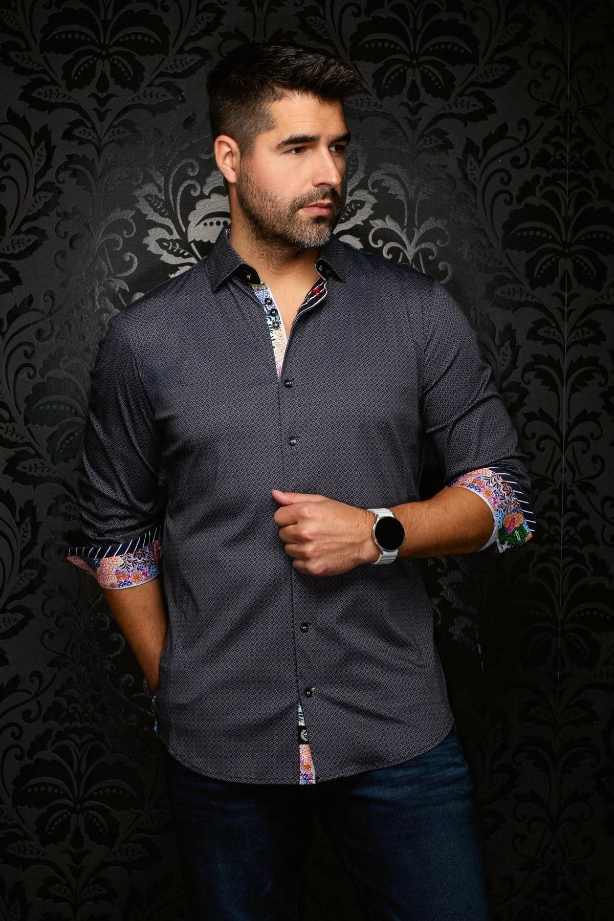 Au Noir LS Shirt Elvaris - Black