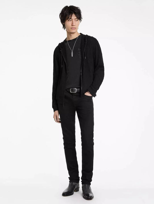 John Varvatos Ihsan Full Zip Hood - Black