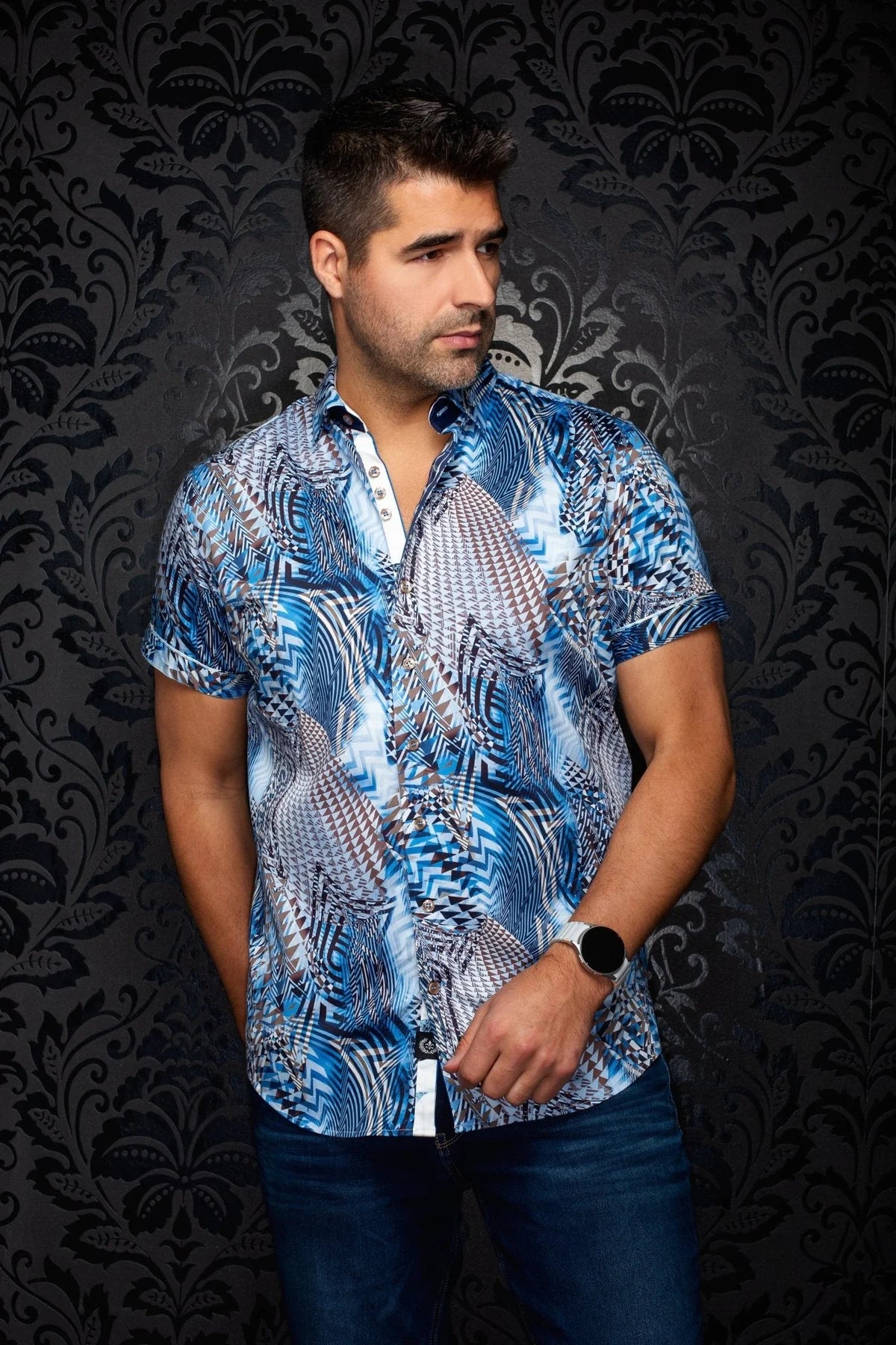 Au Noir SS Shirt Badesi - Light Blue