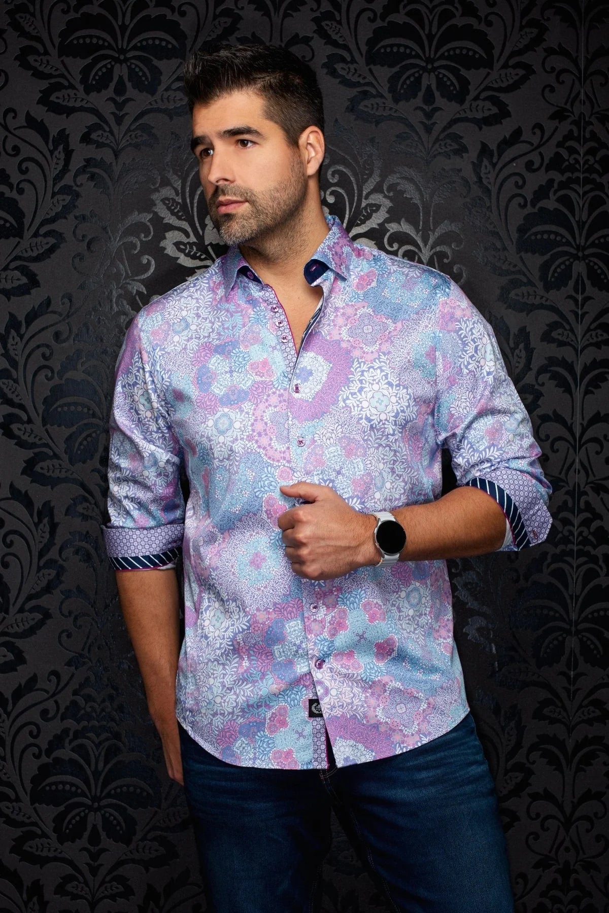 Au Noir LS Shirt Ashar - Pink