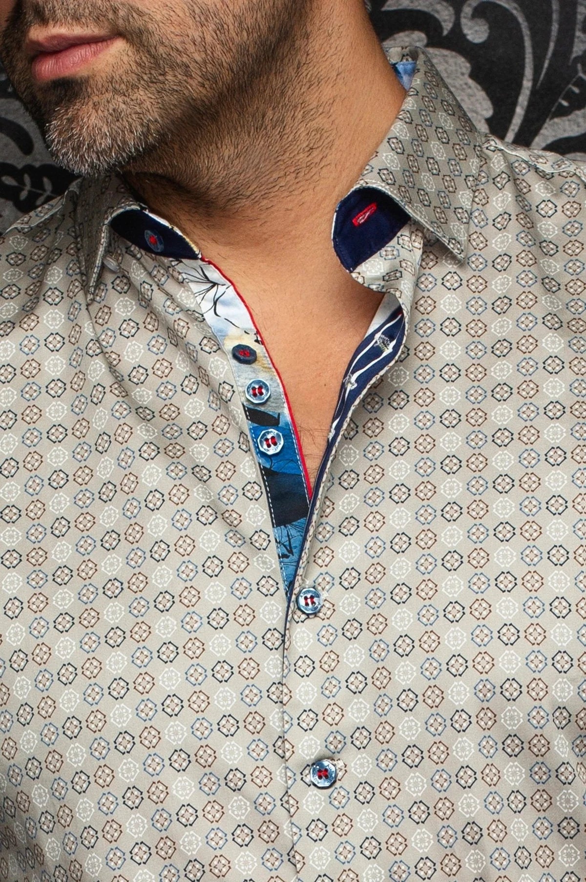 Au Noir LS Shirt Skydale - Stone