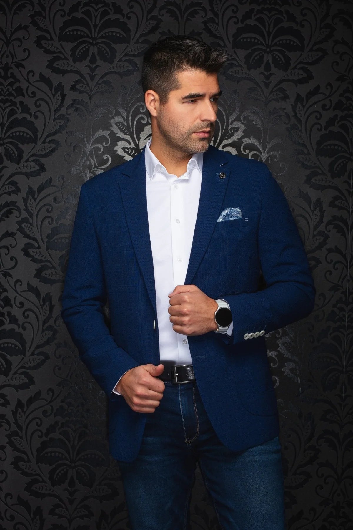 Au Noir Blazer Troy - Dark Royal