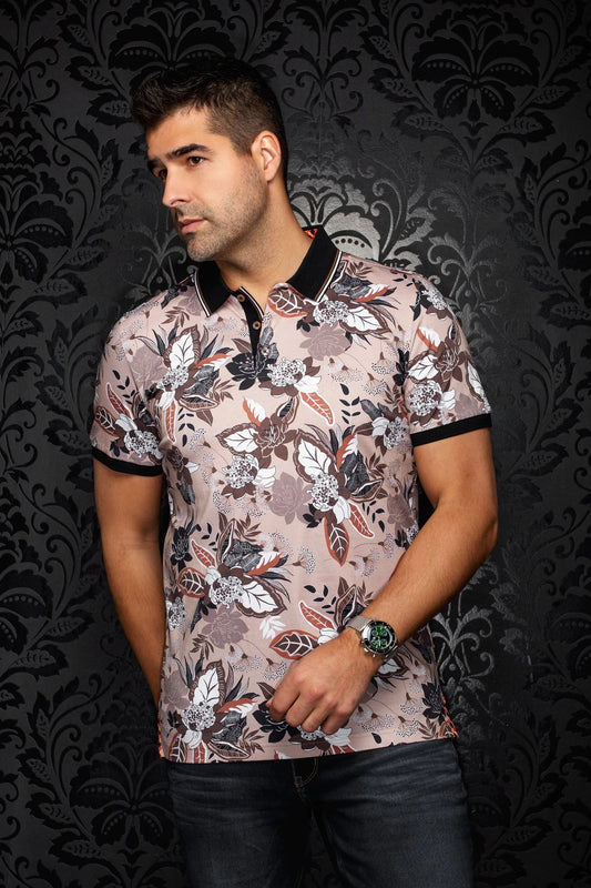 Au Noir SS Polo Hiva - Tan