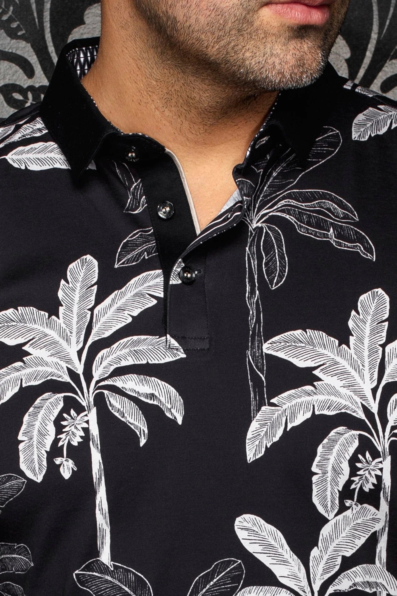 Au Noir SS Polo Tidepool - Black