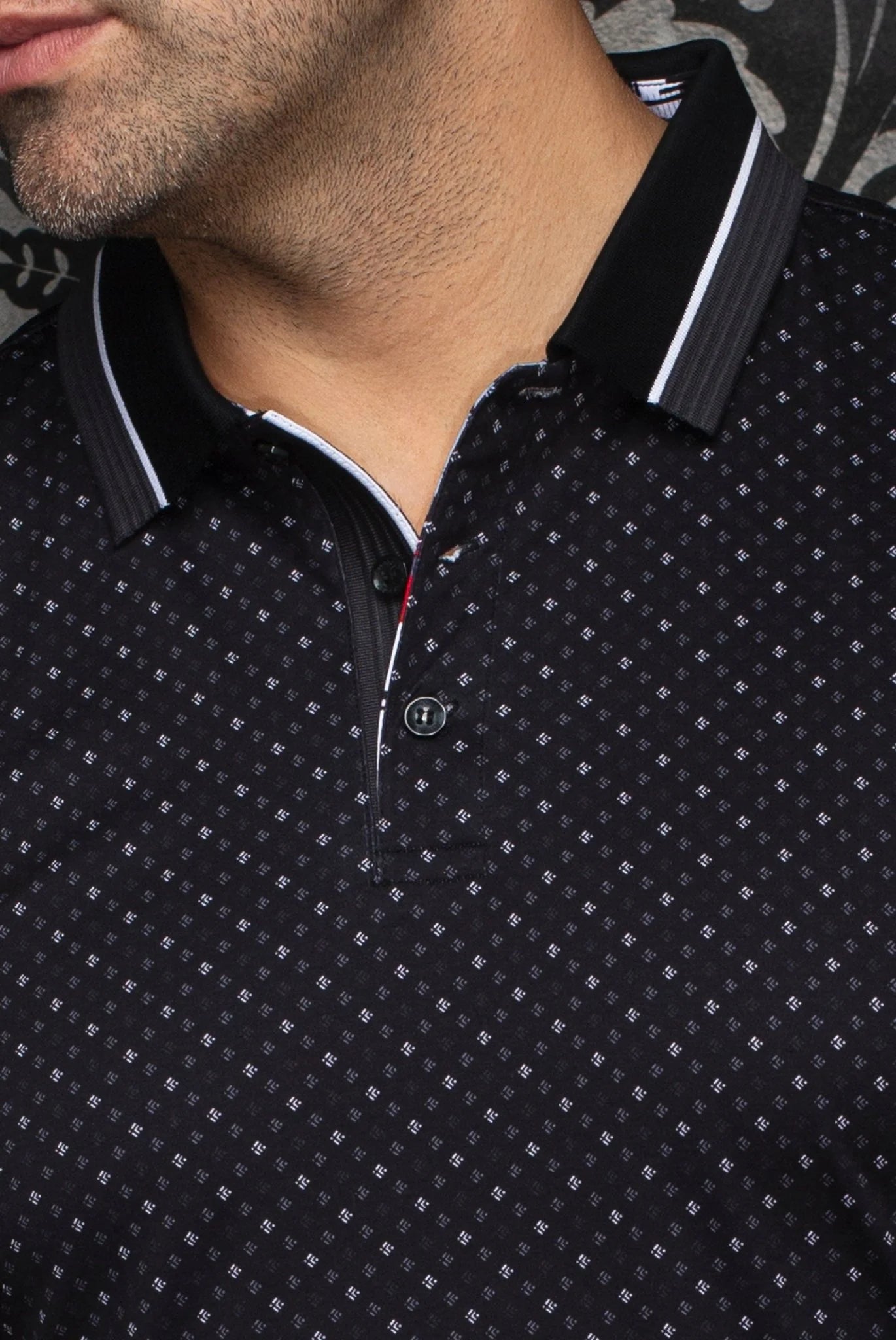 Au Noir SS Polo Darren - Black
