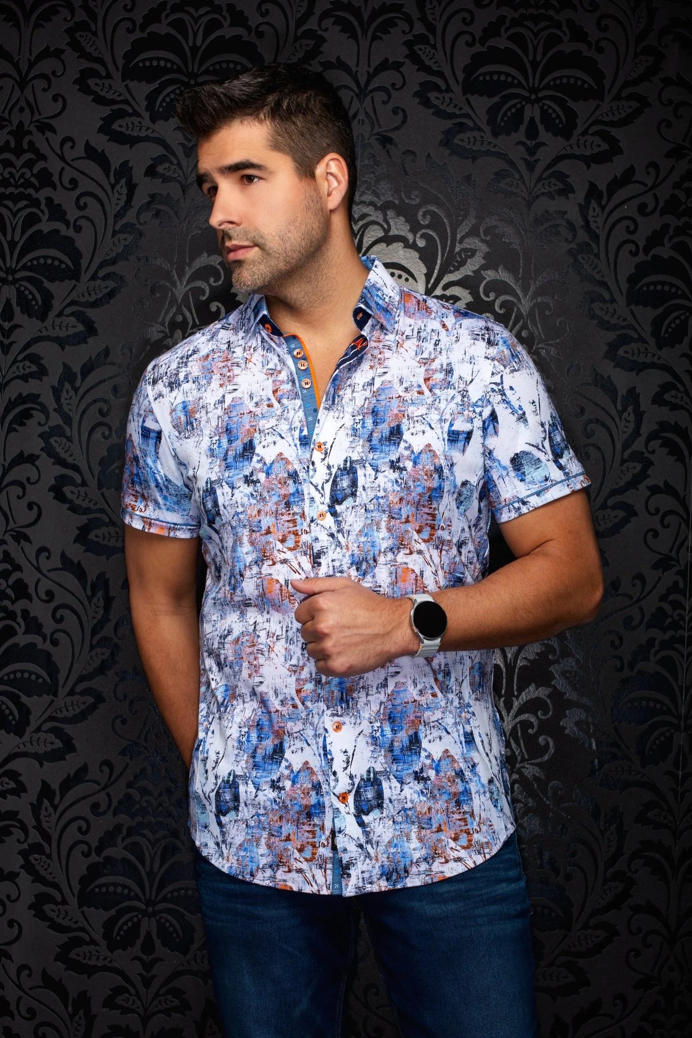 Au Noir SS Venice - White Multi