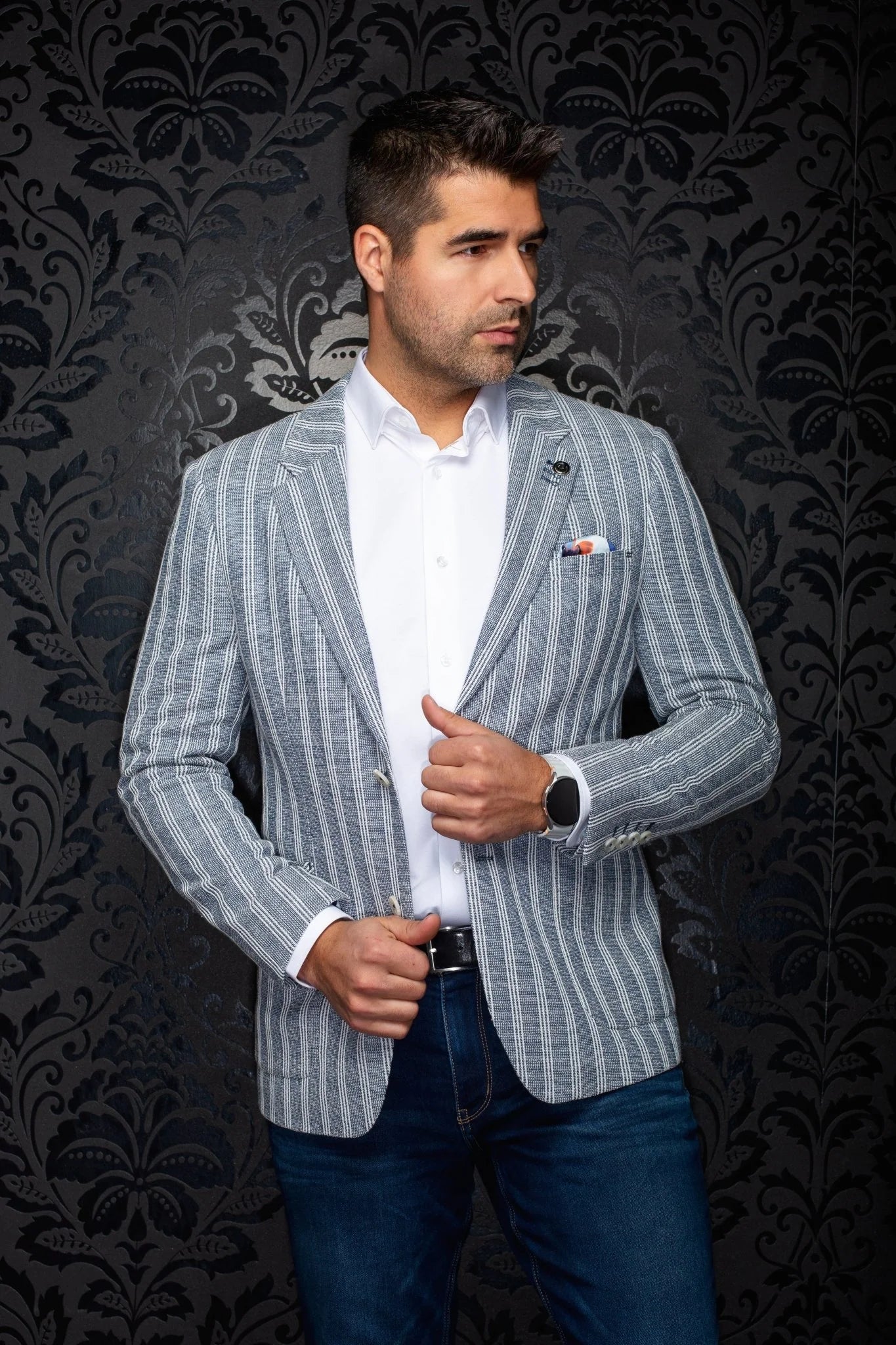 Au Noir Blazer Remy - Blue