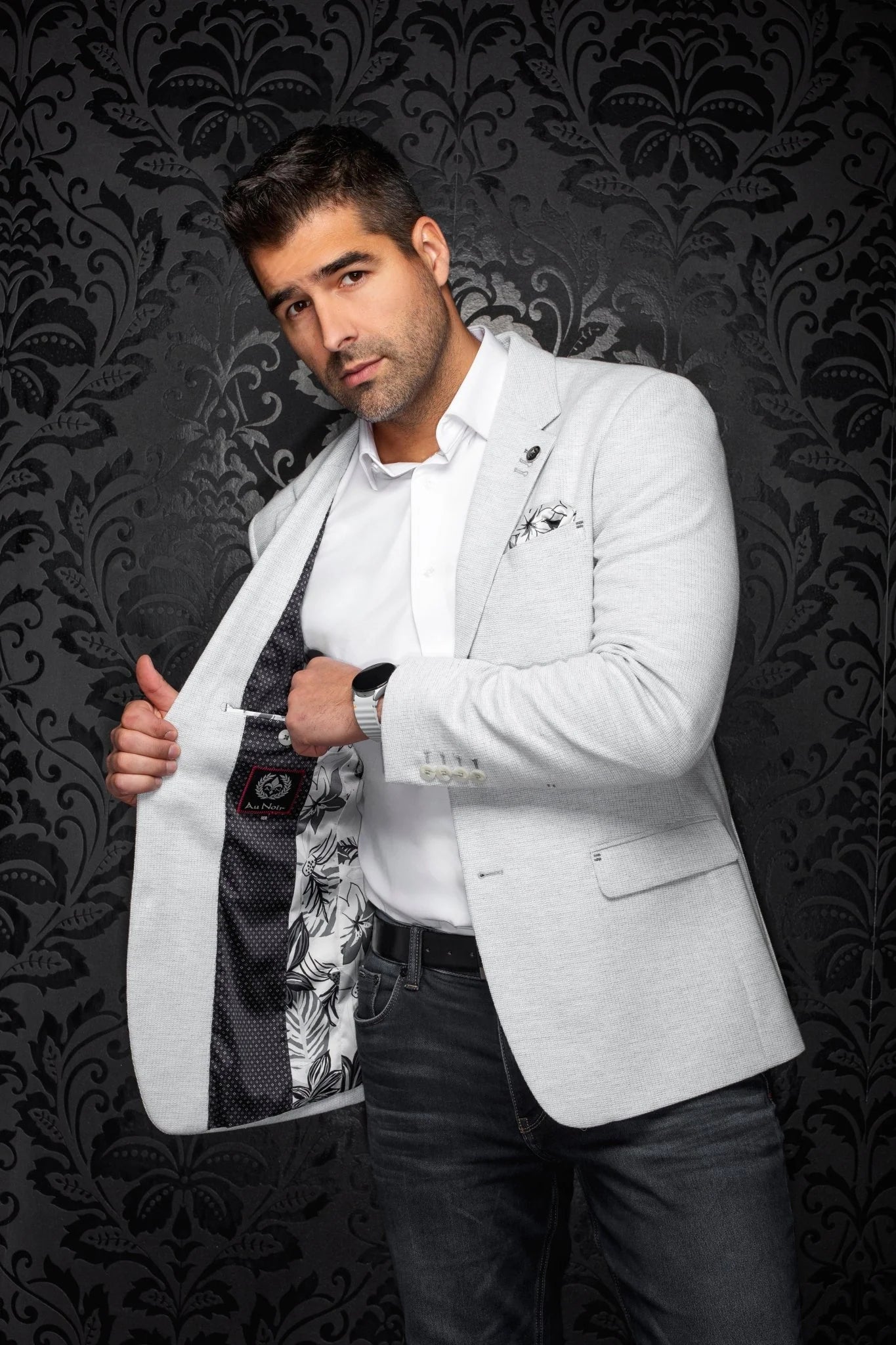 Au Noir Blazer Noah - Light Grey