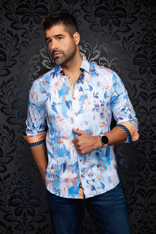 Au Noir LS Shirt Lakeside - Sky