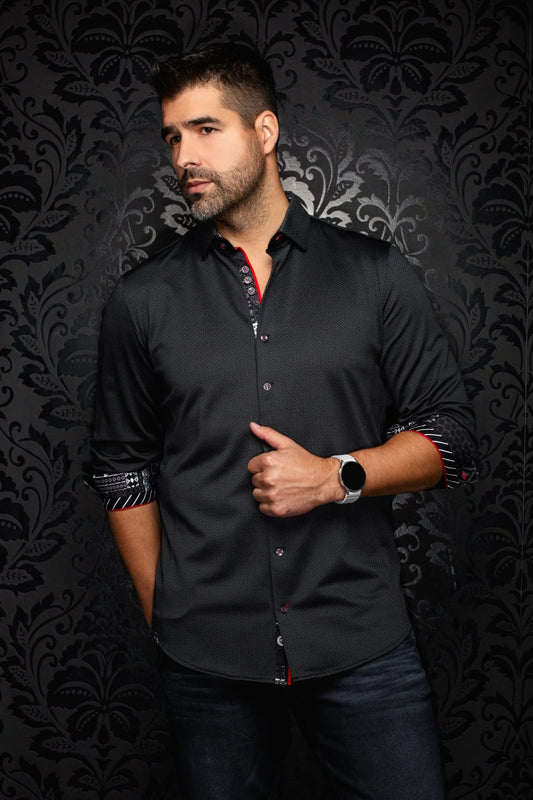 Au Noir LS Shirt Sandstorm - Black